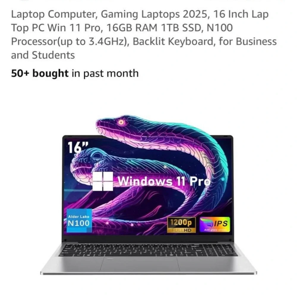 High-Performance Silver Laptop